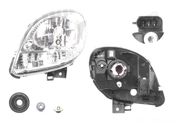 Фара передня ліва Renault Kangoo 2003-2008 POLCAR 6061096E POLCAR 6061096E